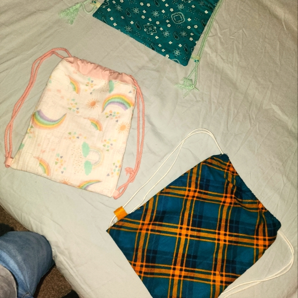 Draw string back packs